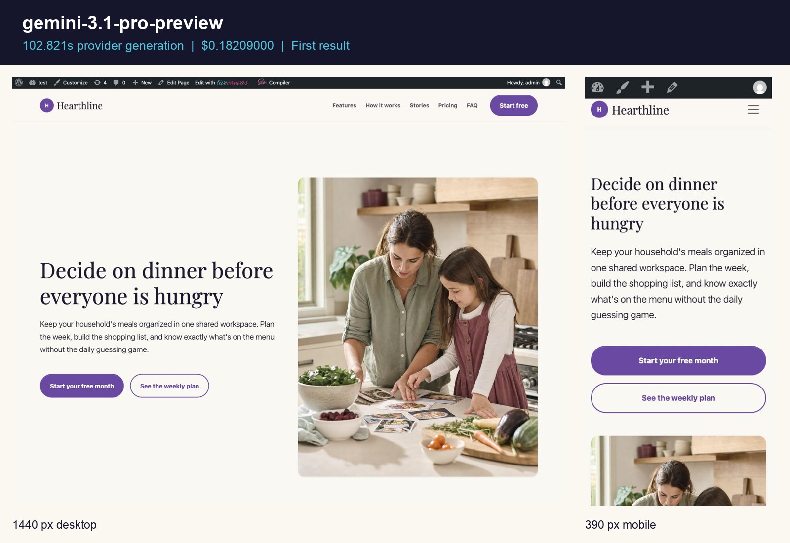 Gemini 3.1 Pro Preview desktop and mobile first result