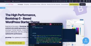 The new LiveCanvas code editor as a floating window